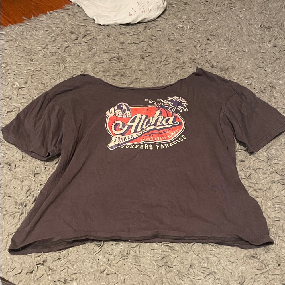 Aloha Graphic Women's Top - Black